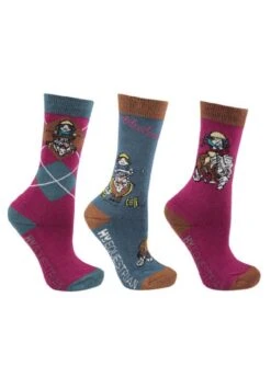 Hy Equestrian Thelwell Socks - Imperial Purple/Pacific Blue