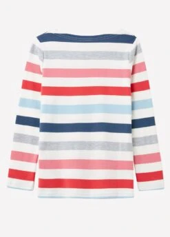 Joules Junior Harbour Luxe Jersey Top - Multi Stripe -Throstlenest Store joules jnr harbour heart2