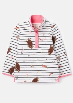 Joules Childrens Gruffalo Saunton Sweatshirt - White Stripe