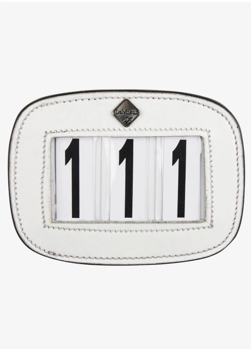 LeMieux Saddle Number Holder - White 1 LeMieux Saddle Number Holder - White