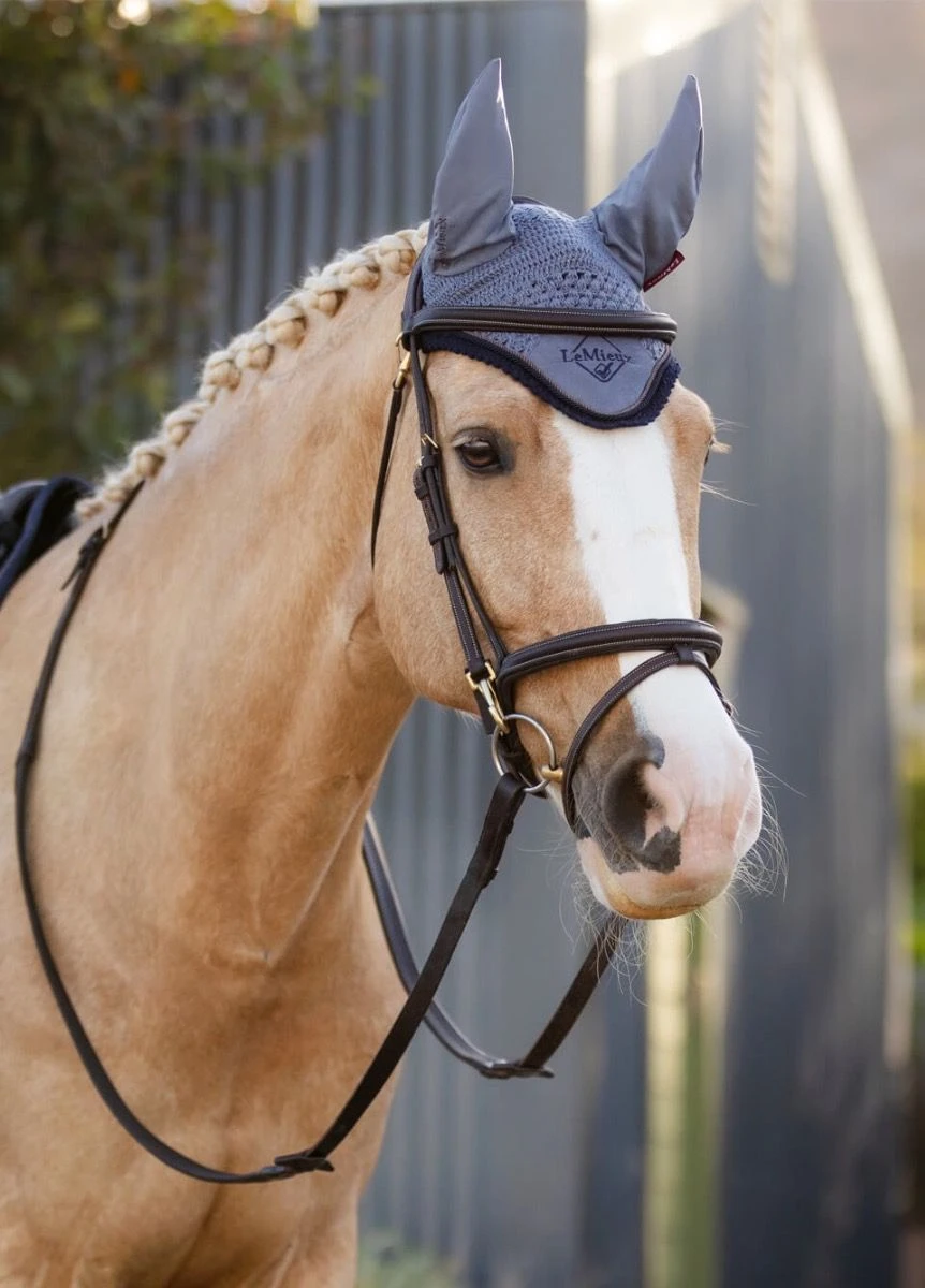 LeMieux Classic Fly Hood - Jay Blue 2 LeMieux Classic Fly Hood - Jay Blue - Image 2