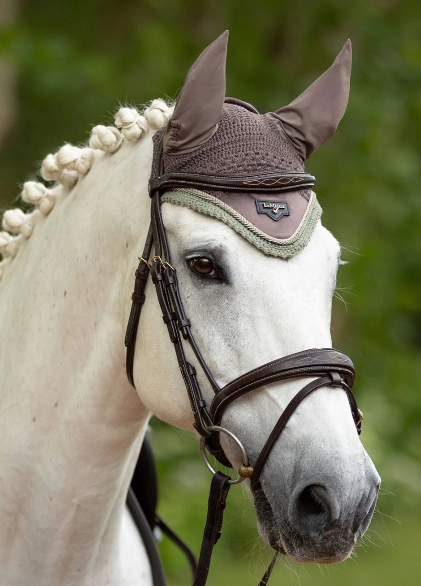 LeMieux Loire Fly Hood - Walnut 2 LeMieux Loire Fly Hood - Walnut - Image 2