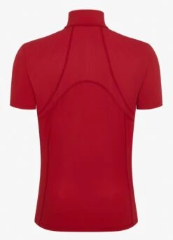 LeMieux Mia Mesh Short Sleeve Baselayer - Chilli -Throstlenest Store lm mia base chilli 2rdy