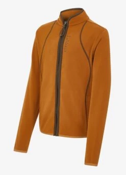 LeMieux Young Rider Felicity Fleece Zip Through - Ginger -Throstlenest Store lm yrfelicity ginger 2rdy