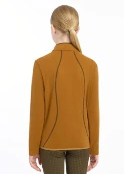 LeMieux Young Rider Felicity Fleece Zip Through - Ginger -Throstlenest Store lm yrfelicity ginger 4rdy