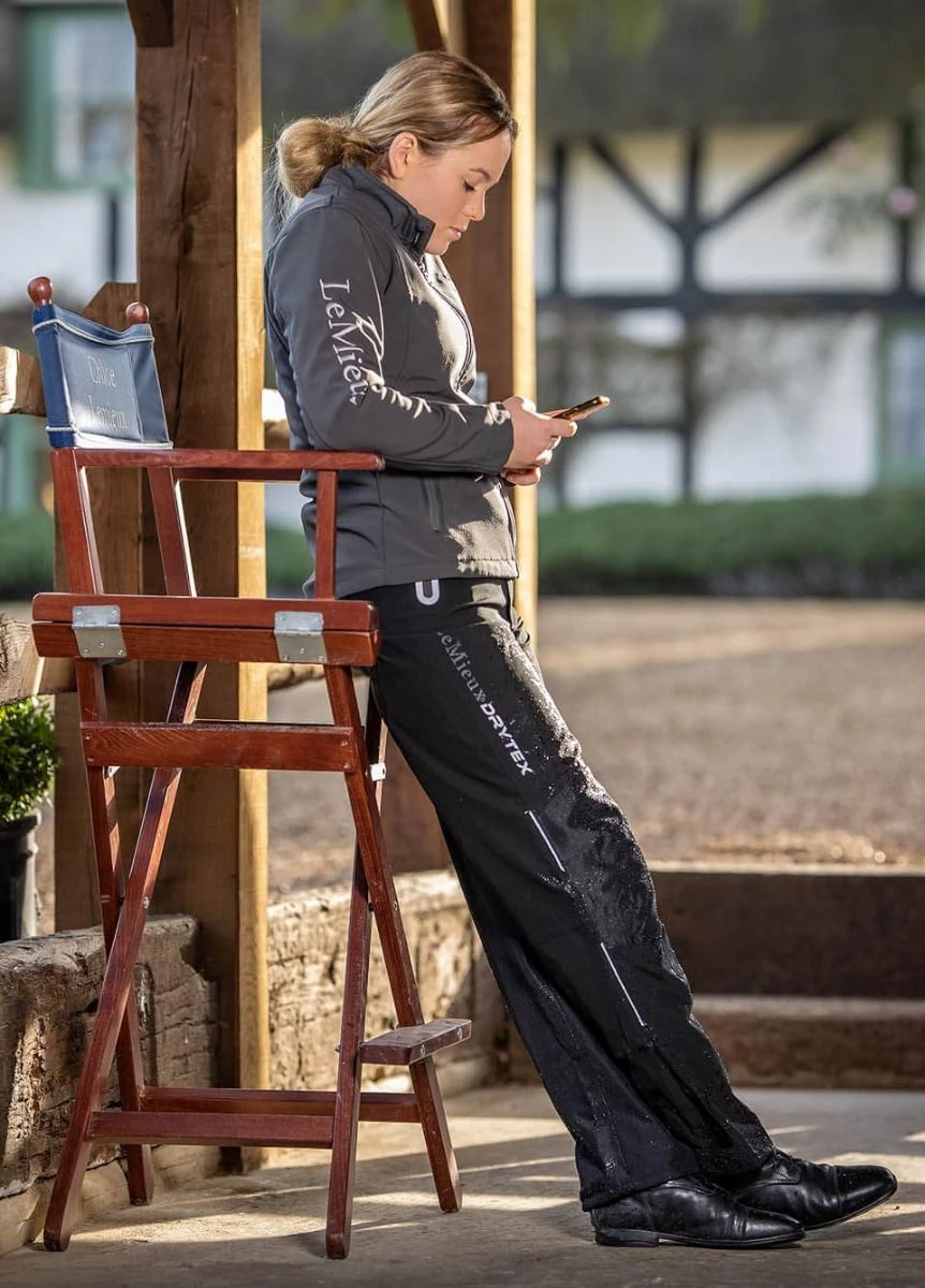 LeMieux Drytex Stormwear Waterproof Trousers - Black 2 LeMieux Drytex Stormwear Waterproof Trousers - Black - Image 2