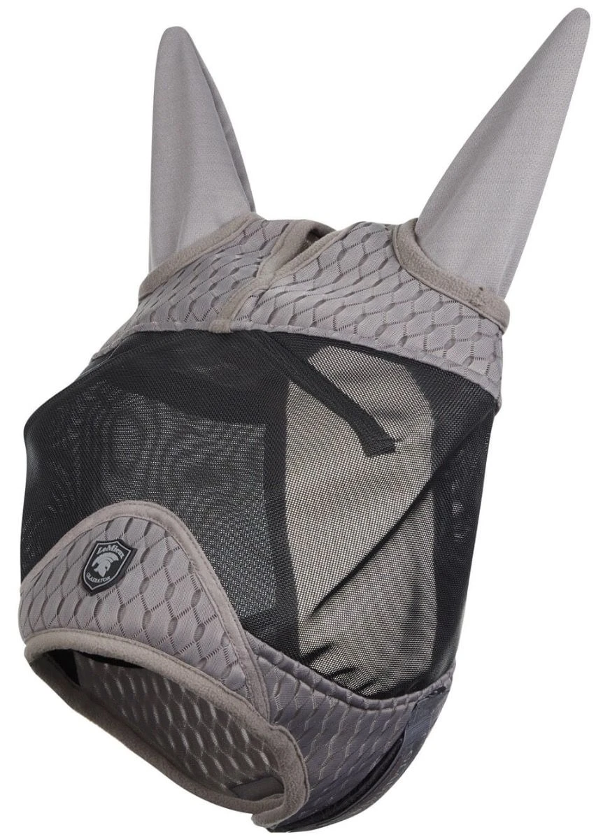 Gladiator Half Fly Mask - Black/Grey 1 Gladiator Half Fly Mask - Black/Grey