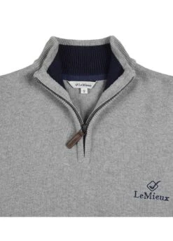 LeMieux Monsieur Mens Crew Jumper - Grey -Throstlenest Store lmjumpergrey5rdy