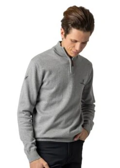 LeMieux Monsieur Mens Crew Jumper - Grey -Throstlenest Store lmmonsieurjumpergrey