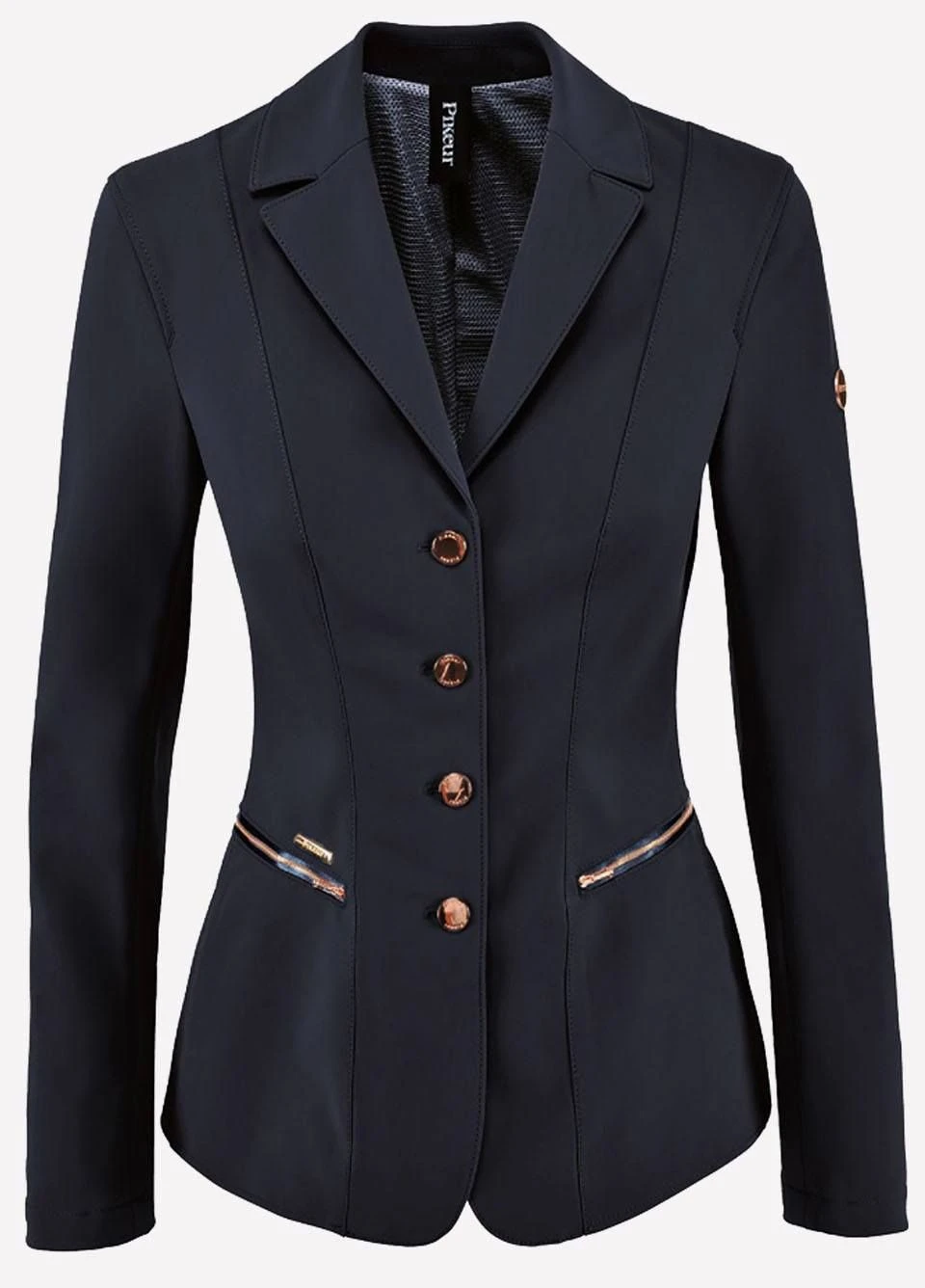 Pikeur Ladies Paulin Competition Jacket - Navy/Rose Gold 1 Pikeur Ladies Paulin Competition Jacket - Navy/Rose Gold