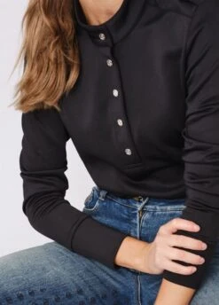 PS Of Sweden Carmen Turtleneck Sweater - Black -Throstlenest Store pscarmenblack3rdy