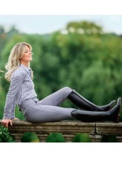 PS Of Sweden Zoe Breeches - Grey -Throstlenest Store pszoebreechgrey4rdy