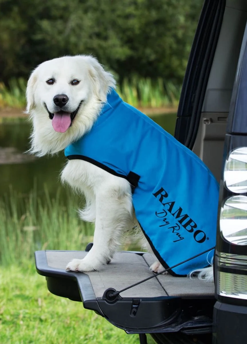 Rambo Dog Dry Rug - Blue/Black 1 Rambo Dog Dry Rug - Blue/Black