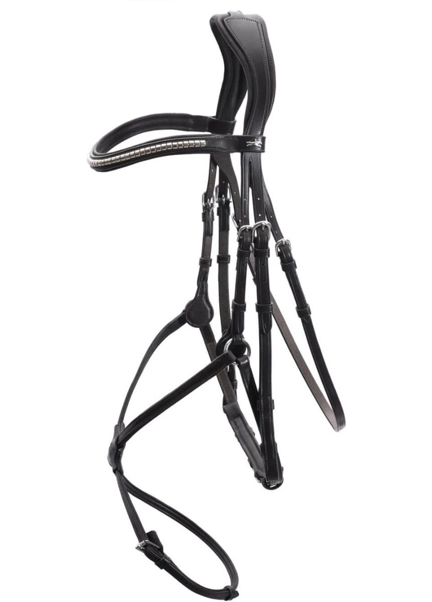 Schockemohle Rio Select Anatomical Bridle - Black 1 Schockemohle Rio Select Anatomical Bridle - Black