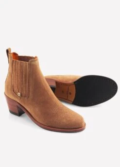 Fairfax & Favor Ladies Rockingham Ankle Boots - Tan 8 Fairfax & Favor Ladies Rockingham Ankle Boots - Tan -Throstlenest Store rock3