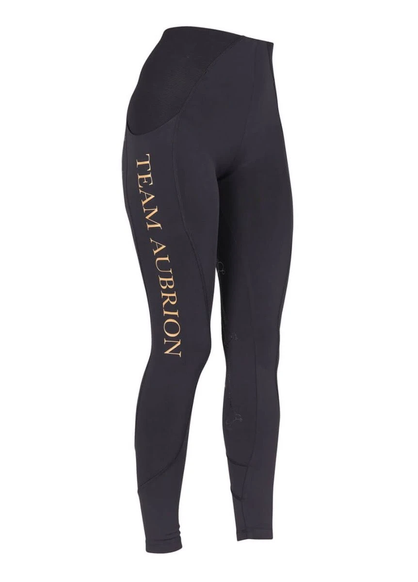 Shires Aubrion Ladies Team Tights - Black 1 Shires Aubrion Ladies Team Tights - Black
