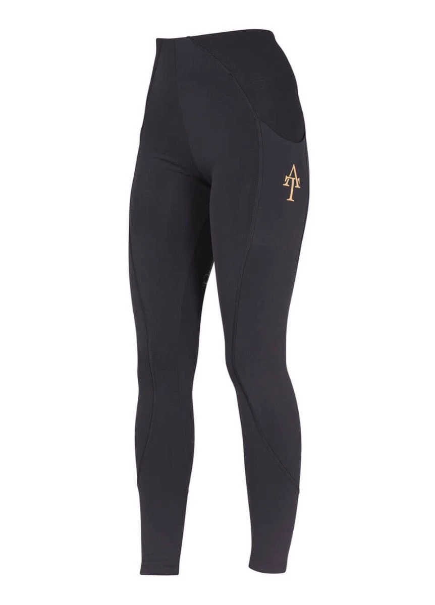 Shires Aubrion Ladies Team Tights - Black 2 Shires Aubrion Ladies Team Tights - Black - Image 2