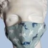 Spartan Cotton Face Cover - Sculpted - Blue Horses