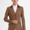 Holland Cooper Equestrian Tweed Riding Jacket - Tawny