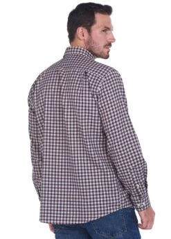 Barbour Thornley Thermo Weave Shirt - Red 9 Barbour Thornley Thermo Weave Shirt - Red -Throstlenest Store thornleyred5rdy