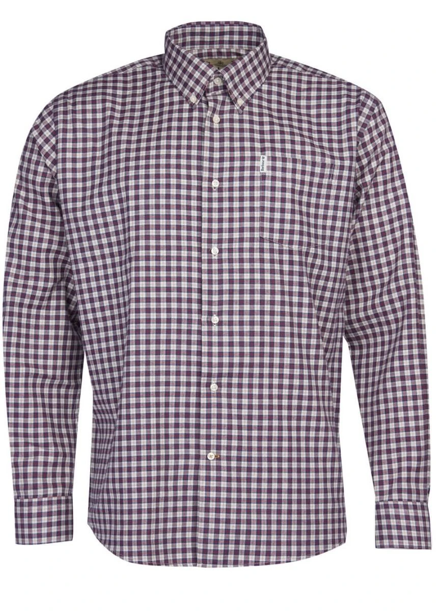 Barbour Thornley Thermo Weave Shirt - Red 2 Barbour Thornley Thermo Weave Shirt - Red - Image 2