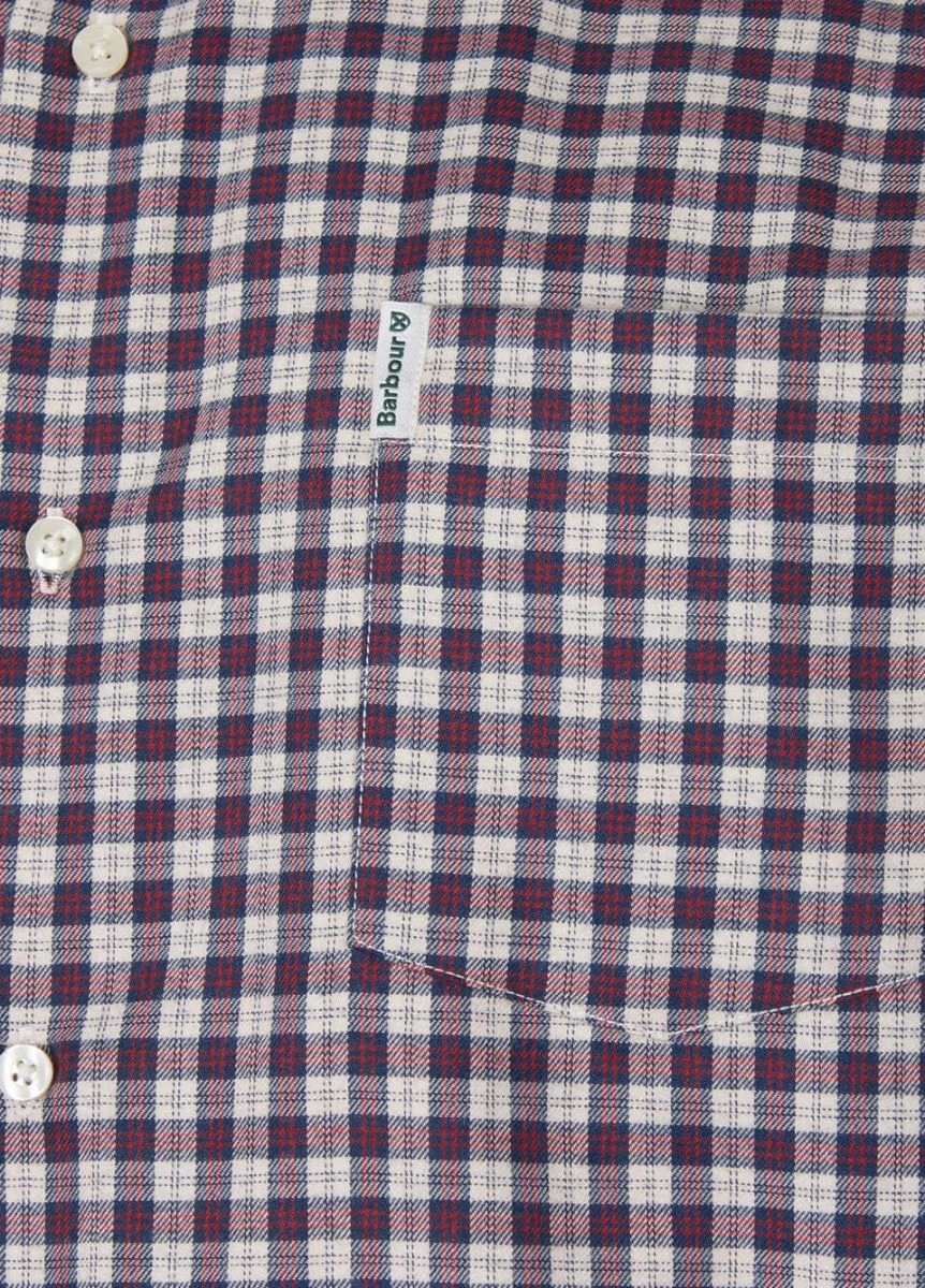 Barbour Thornley Thermo Weave Shirt - Red 5 Barbour Thornley Thermo Weave Shirt - Red - Image 5