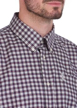 Barbour Thornley Thermo Weave Shirt - Red 8 Barbour Thornley Thermo Weave Shirt - Red -Throstlenest Store thronleyred2rdy