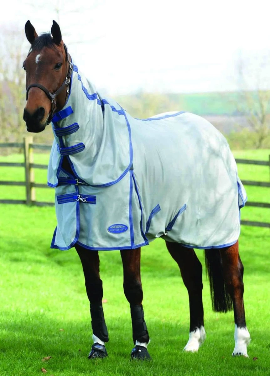 Weatherbeeta Airflow II Detach-A-Neck - Grey/Blue/Grey 1 Weatherbeeta Airflow II Detach-A-Neck - Grey/Blue/Grey